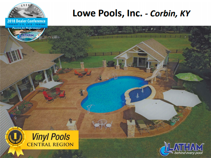 pool award for vinyl pools