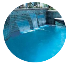 Waterfall Pool Feature pool features, waterfall